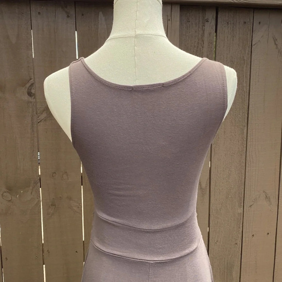 🌸 Soprano jersey swing dress with front ruching in brown size medium - Picture 7 of 10